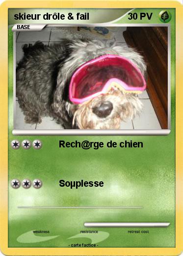 Pokemon skieur drôle & fail