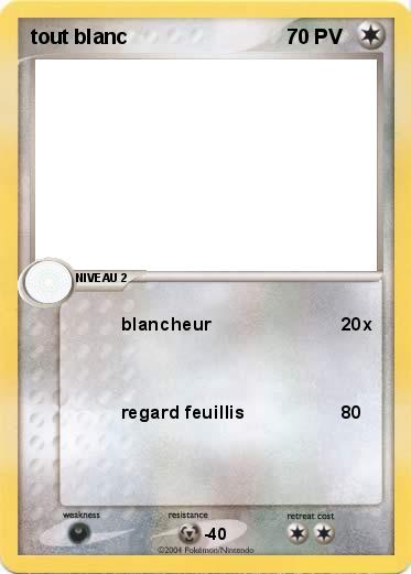 Pokemon tout blanc