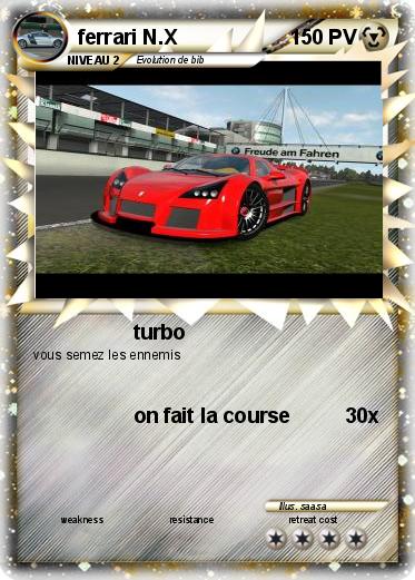 Pokemon ferrari N.X