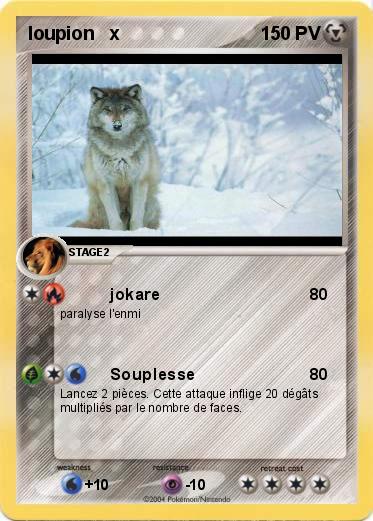 Pokemon loupion   x