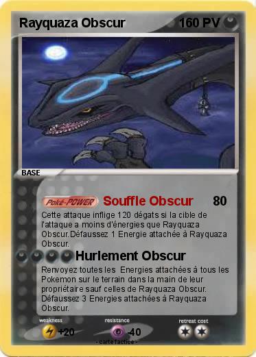 Pokemon Rayquaza Obscur Pokemon Rayquaza Obscur
