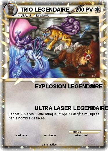 Pokemon TRIO LEGENDAIRE
