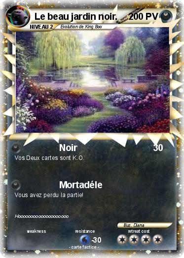 Pokemon Le beau jardin noir.