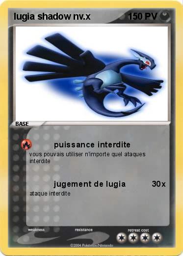 Pokemon lugia shadow nv.x