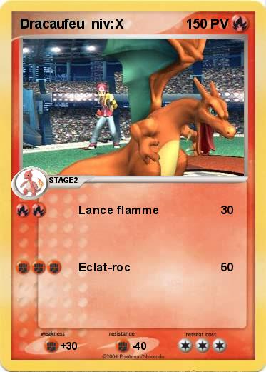 Pokemon Dracaufeu  niv:X