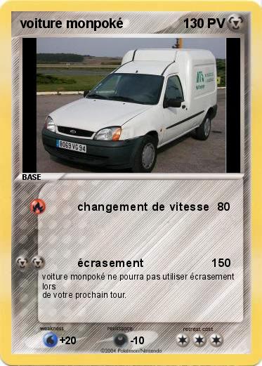Pokemon voiture monpoké
