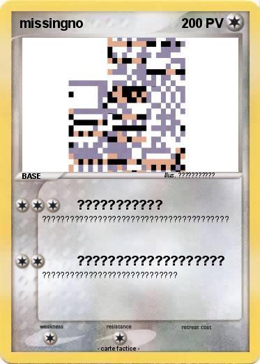 Pokemon missingno