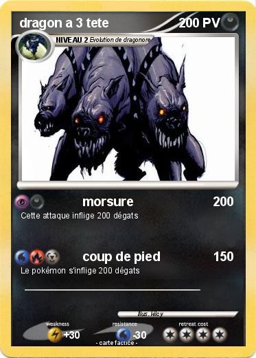 Pokemon dragon a 3 tete