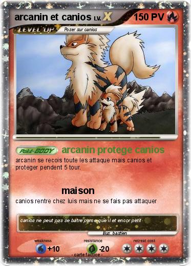 Pokemon arcanin et canios