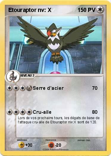 Pokemon Etouraptor nv: X