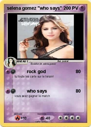Pokemon selena gomez "who says"