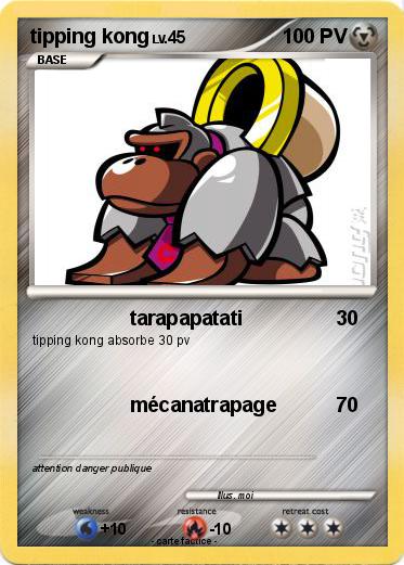 Pokemon tipping kong