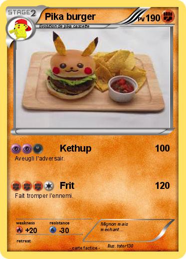 Pokemon Pika burger