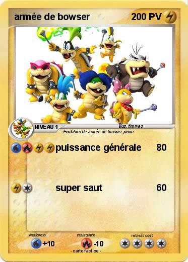 Pokemon armée de bowser