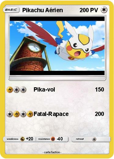 Pokemon Pikachu Aérien