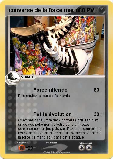 Pokemon converse de la force mario