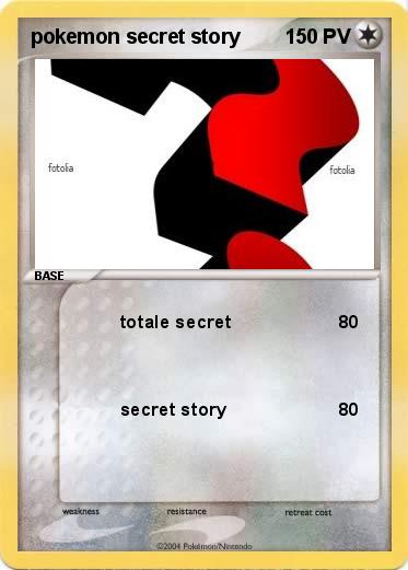 Pokemon pokemon secret story