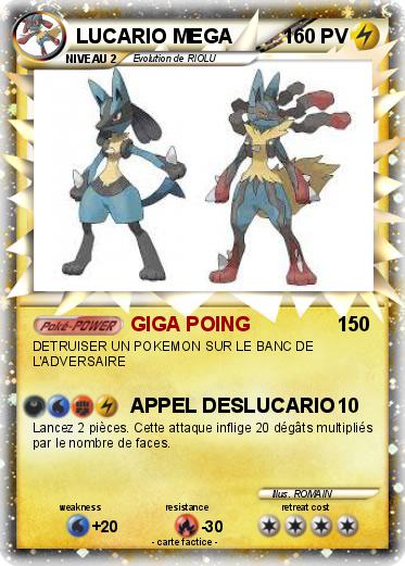 Pokemon LUCARIO MEGA
