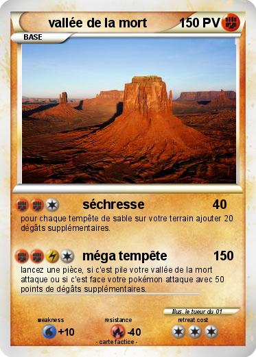 Pokemon vallée de la mort