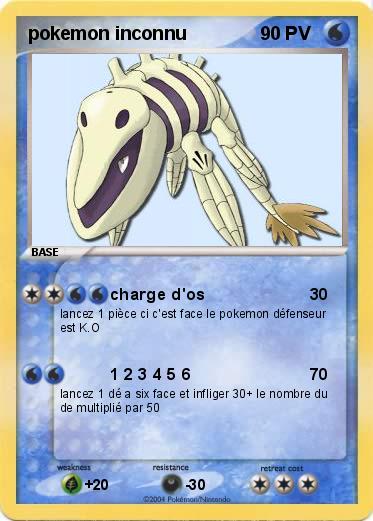Pokemon pokemon inconnu 