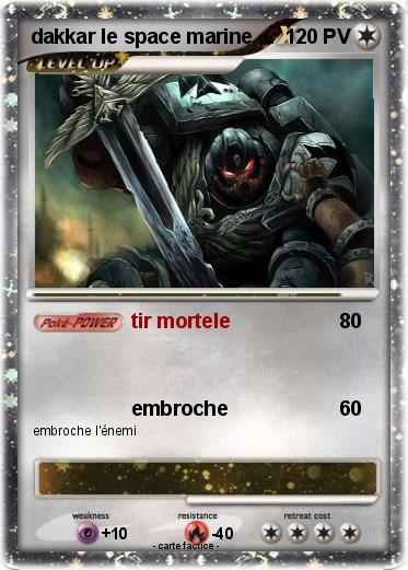 Pokemon dakkar le space marine