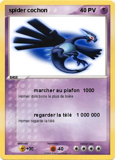 Pokemon spider cochon