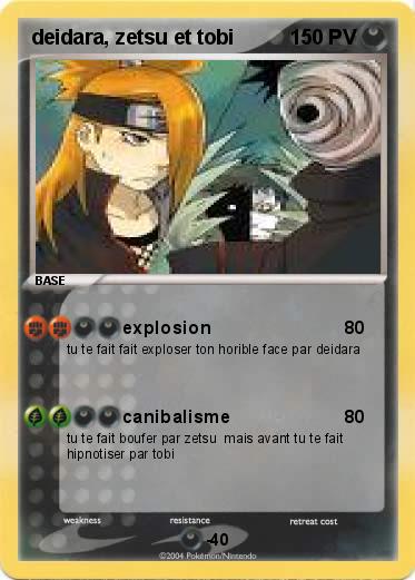 Pokemon deidara, zetsu et tobi