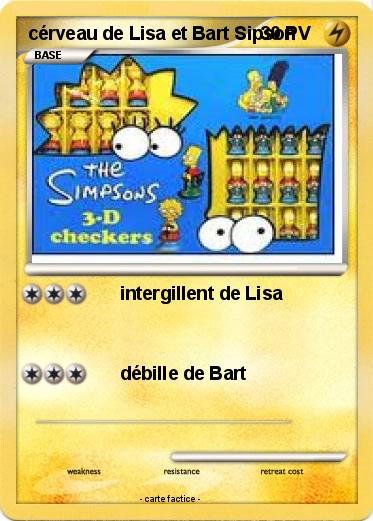 Pokemon cérveau de Lisa et Bart Sipson