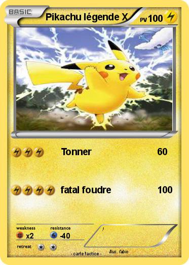 Pokemon Pikachu légende X