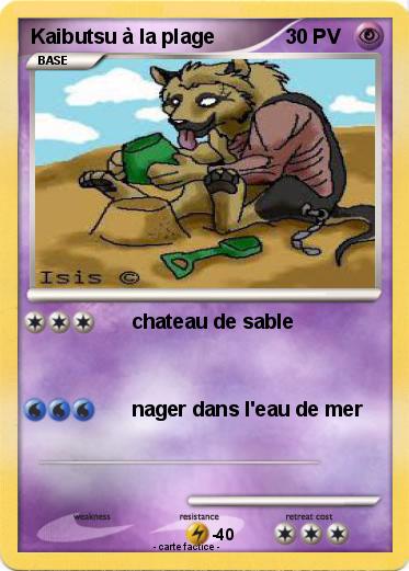 Pokemon Kaibutsu à la plage