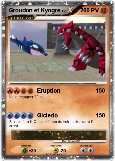 Pokemon Groudon et Kyogre