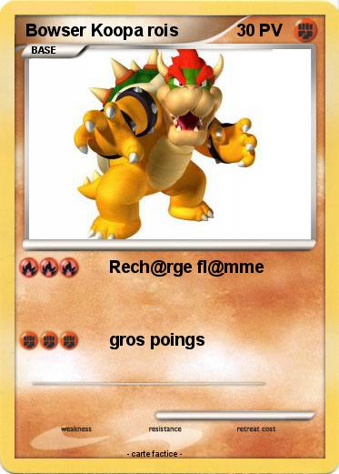 Pokemon Bowser Koopa rois