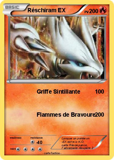 Pokemon Réschiram EX