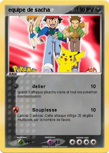 Pokemon equipe de sacha