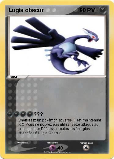 Pokemon Lugia obscur
