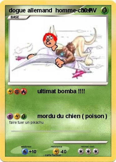 Pokemon dogue allemand  homme-chien