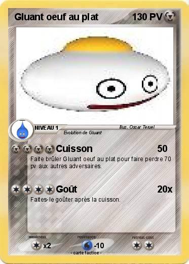 Pokemon Gluant oeuf au plat