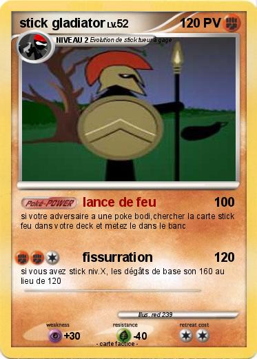 Pokemon stick gladiator