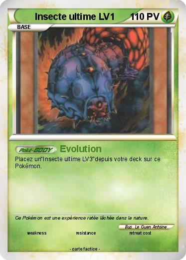 Pokemon Insecte ultime LV1