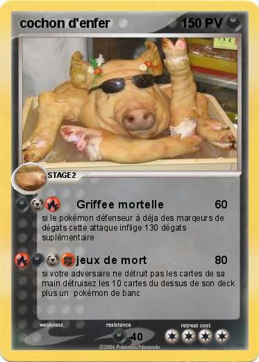 Pokemon cochon d'enfer