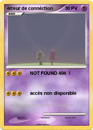 Pokemon érreur de connéction