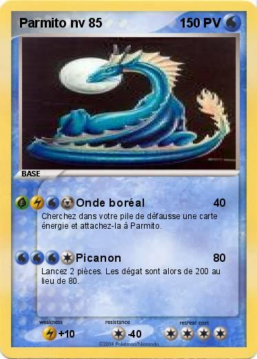 Pokemon Parmito nv 85