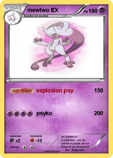 Pokemon mewtwo EX