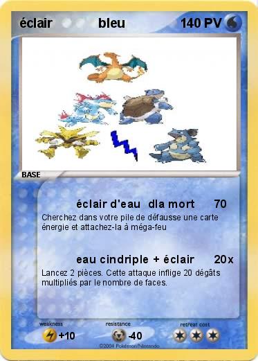 Pokemon éclair             bleu