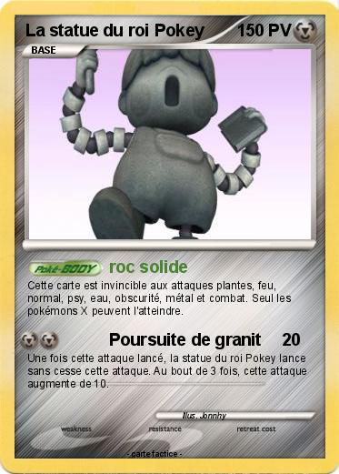 Pokemon La statue du roi Pokey