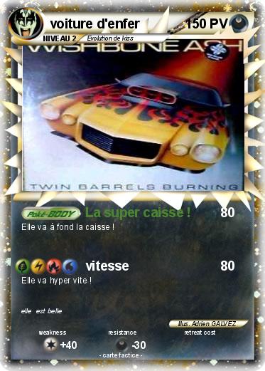 Pokemon voiture d'enfer