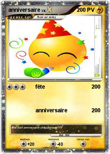 Pokemon anniversaire