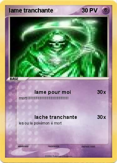 Pokemon lame tranchante