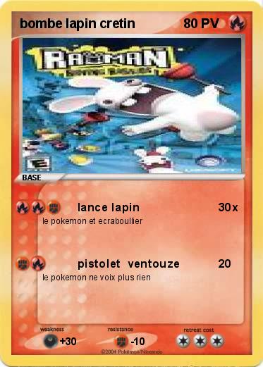 Pokemon bombe lapin cretin