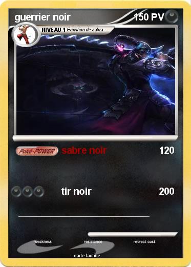 Pokemon guerrier noir